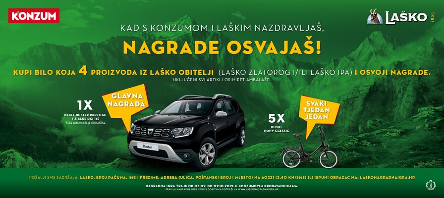 Kad s Konzumom i Laškim nazdravljaš, nagrade osvajaš!