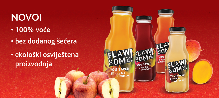 NOVO - Flawsome sokovi od 100% udjela nesavršenog voća