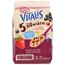 Dr.Oetker Vitalis Muesli 5 žitarica i šumsko voće 500 g