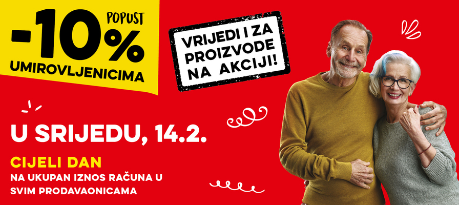 Popust umirovljenicima za veljaču