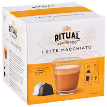 Ritual espresso Latte Macchiato DG kava, 16 kapsula, 164 g