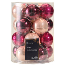 Decoris Kuglice za bor 6 cm 20/1