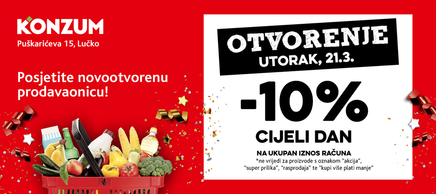 Otvorenje nove prodavaonice u Lučkom - Puškarićeva 15