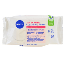 Nivea 3in1 Caring Maramice za čišćenje lica dry&sensitive 25/1