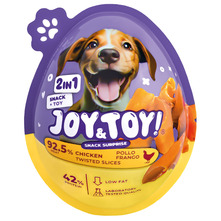Joy&Toy 2in1 Poslastica za pse s piletinom + igračka 20 g