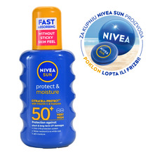 Nivea Sun Protect&Moisture Sprej za zaštitu od sunca SPF50 200 ml