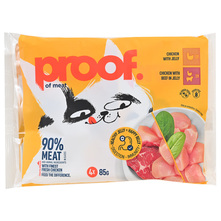 Proof of Meat Hrana za mačke piletina i govedina u želeu 4x85 g