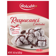 Dolcela Raspucanci čokoladni 420 g 