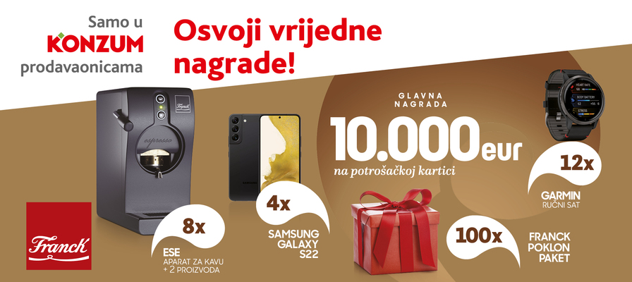 Nagradna igra - Kupi Franck proizvode i osvoji fantastične nagrade!